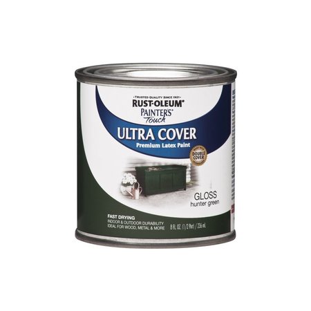 KRUD KUTTER Rust-Oleum Painters Touch Ultra Cover Gloss Hunter Green Water-Based Paint Exterior & Interior 8 oz 1938730